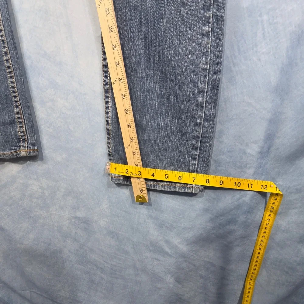 Cody James Mens Slim Straight Western Denim Jeans Medium Wash Blue 30x36